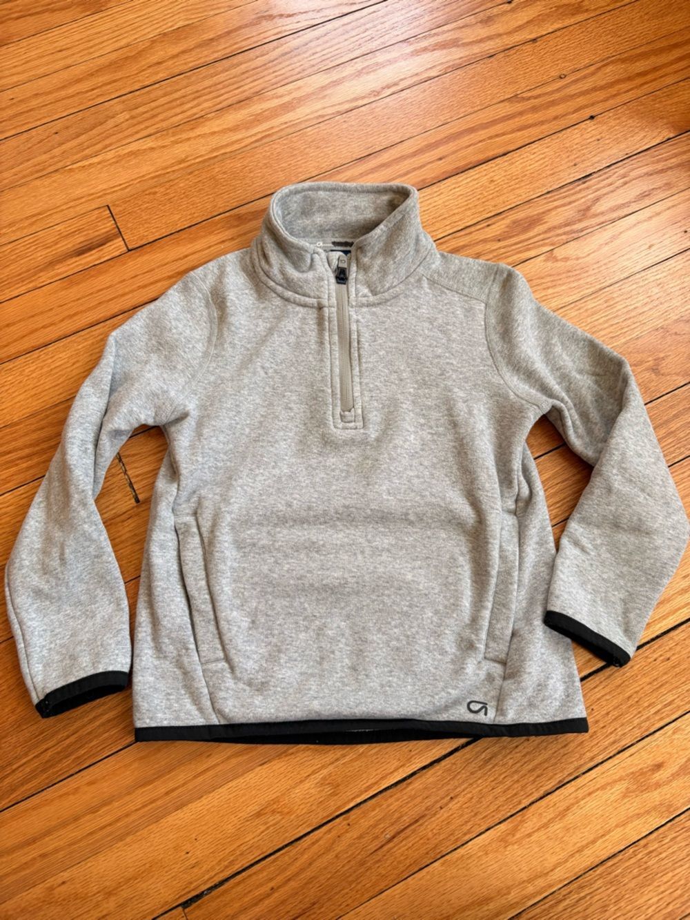 GAP Kids Light Gray Half Zip Pullover Sweater XS Youth Activewear Preppy